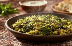 طرز تهیه اسفناج پلو ساده