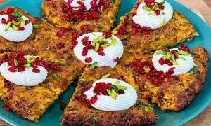 کوکو هویج زعفرانی ؛ پیش غذایی فوری سبک و خوش طعم