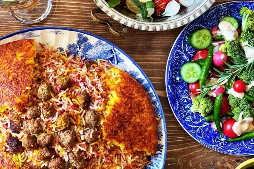 طرز تهیه سماق پلو مجلسی با گوشت