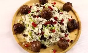 با کوفته ریزه و انار، پلو درست کنید + فوت و فن