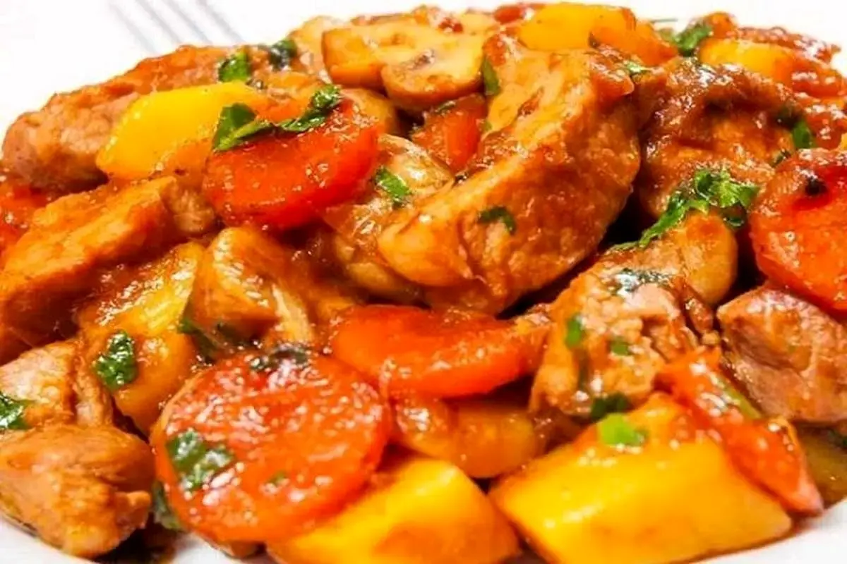 طرز تهیه خوراک بادمجان و مرغ ویژه افطار 