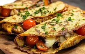 دستور پخت کرپ بادمجان با قارچ؛ لذیذ و مجلسی