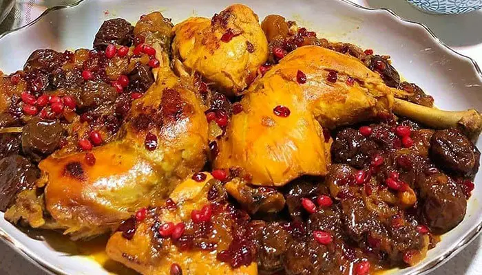 خورش مرغ و آلو خانگی؛ طرز تهیه خورشت مرغ با آلو بخارا خوشمزه