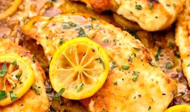 پخت آسان پیکاتای مرغ با لیمو مایر برای افطار