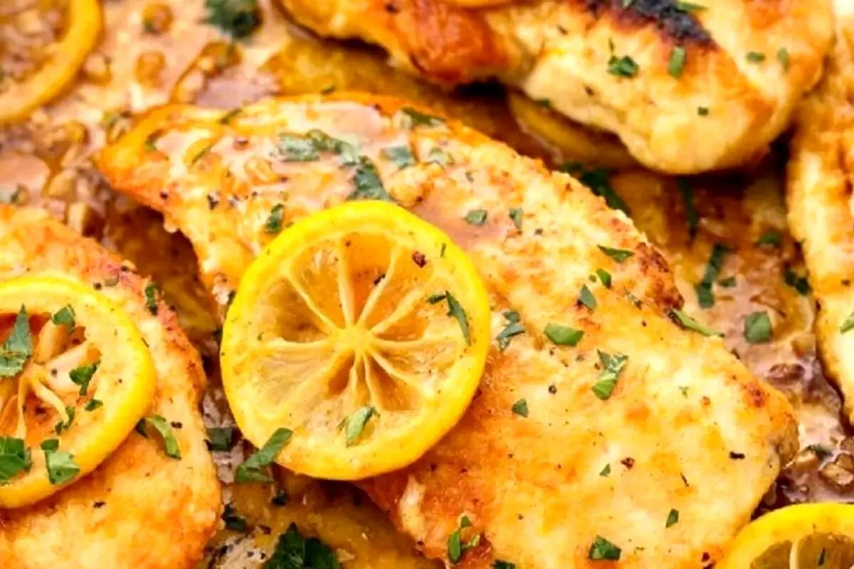 پخت آسان پیکاتای مرغ با لیمو مایر برای افطار