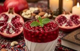 پاناکوتای انار؛ دسر مخملی یلدایی برای سفره های مهمونی پاییزی